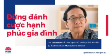 GambleAware Multicultural Service Vietnamese message